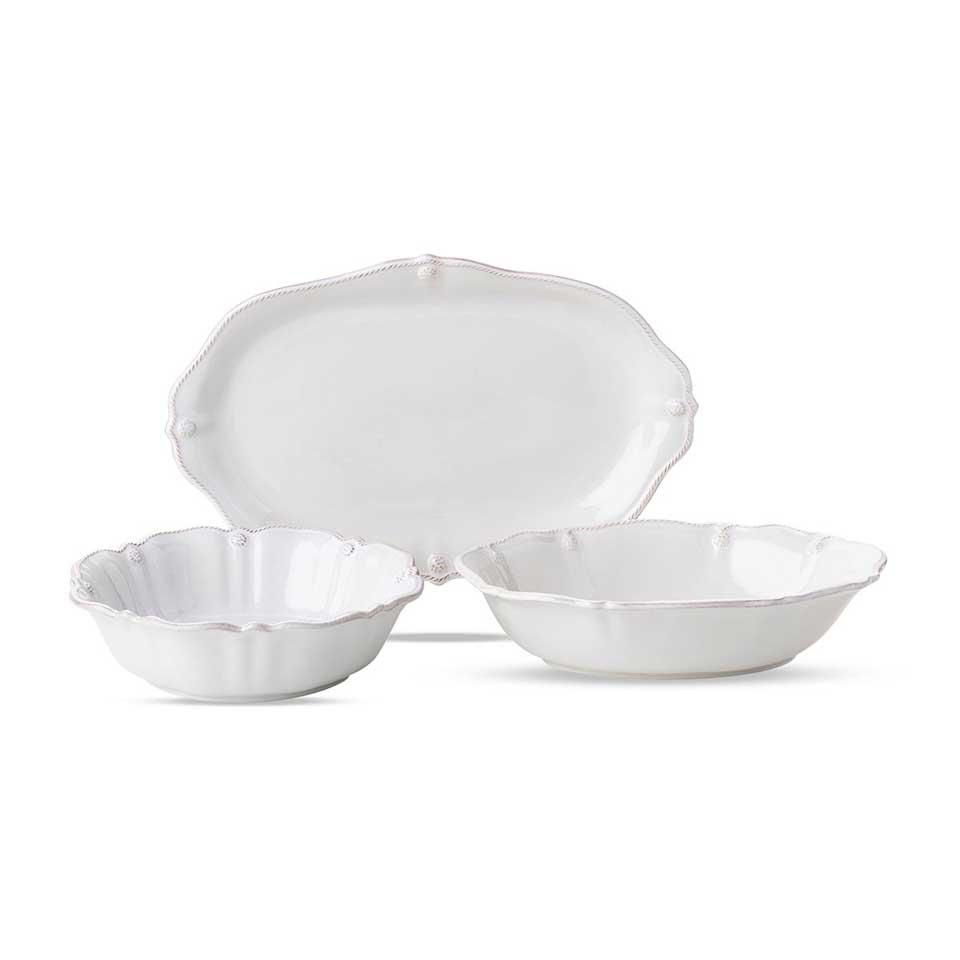 Serving Bundle Set/3pc - Whitewash