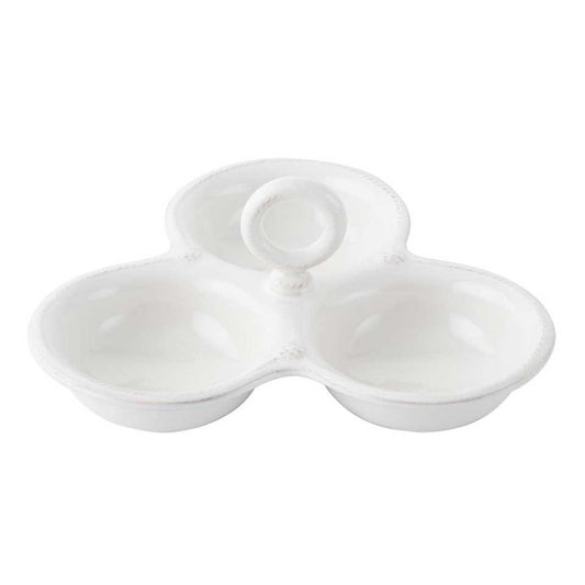 Triple Bowl Server - Whitewash