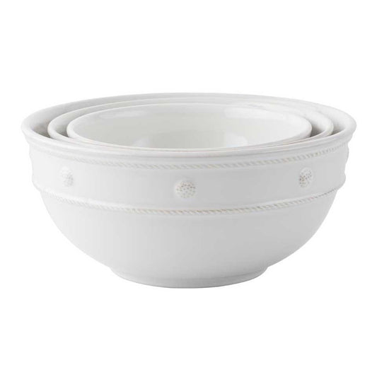 Nesting Serving Bowl Set/3pc - Whitewash