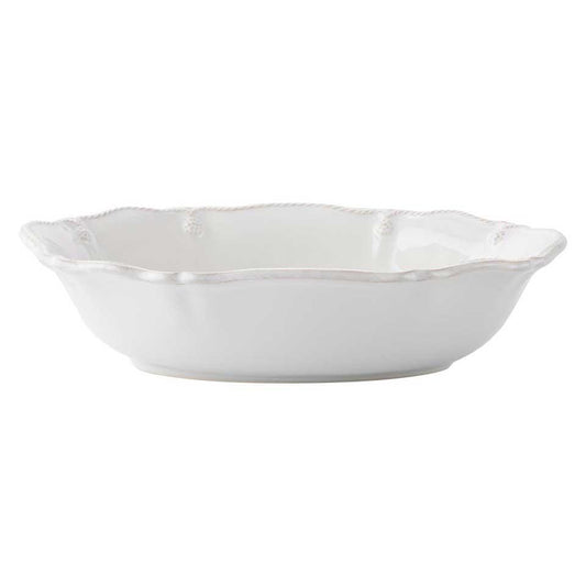 12" Oval Serving Bowl - Whitewash