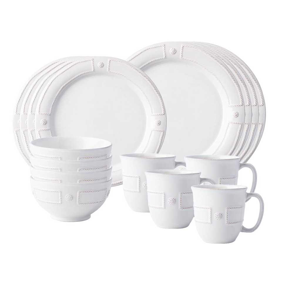 16pc Place Setting - Whitewash