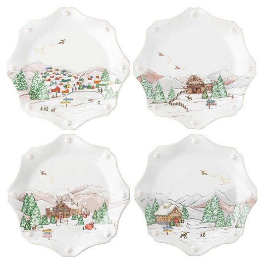 Dessert/Salad Plate Assorted Set/4