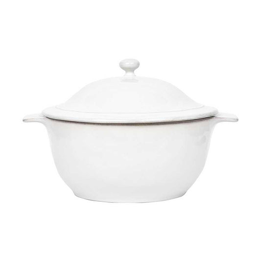 12" Casserole with Lid - Whitewash