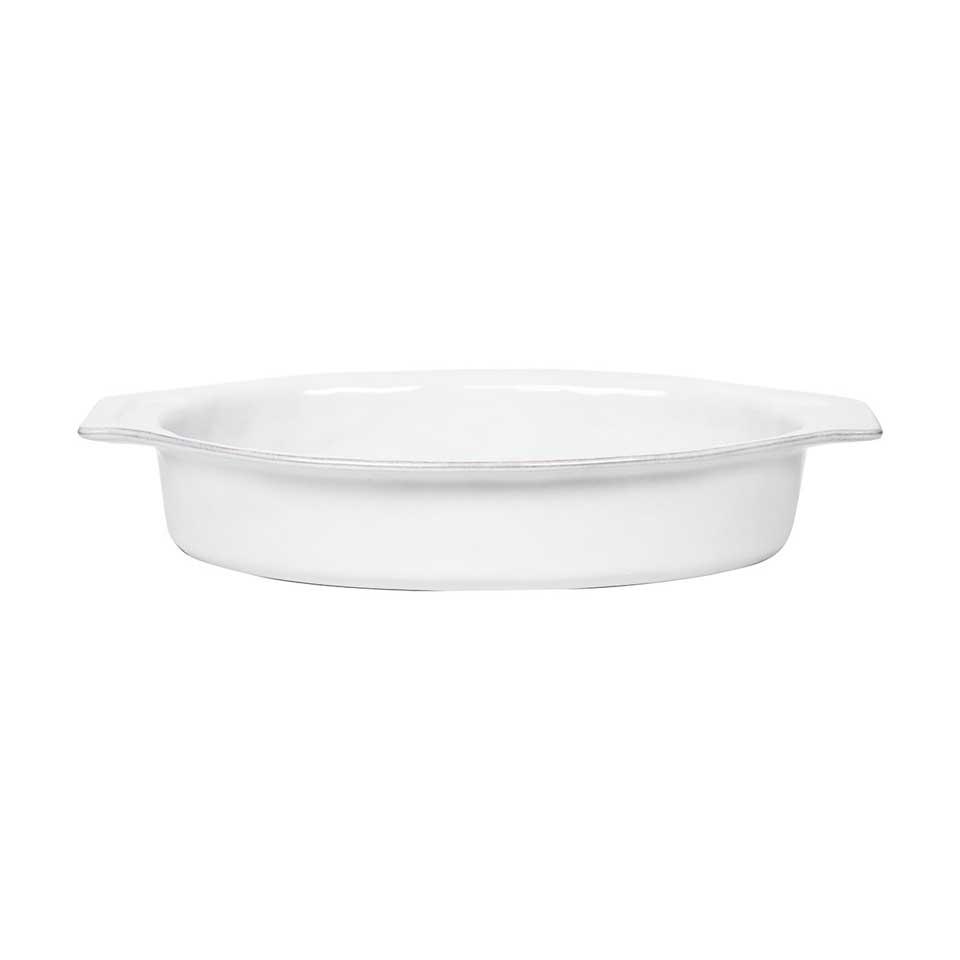 16" Oval Baker - Whitewash