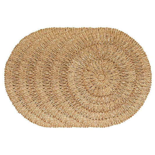 Straw Loop Set/4 - Natural