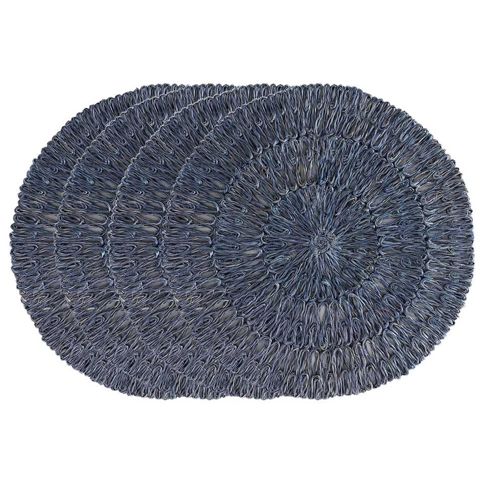 Straw Loop Set/4 - Delft Blue