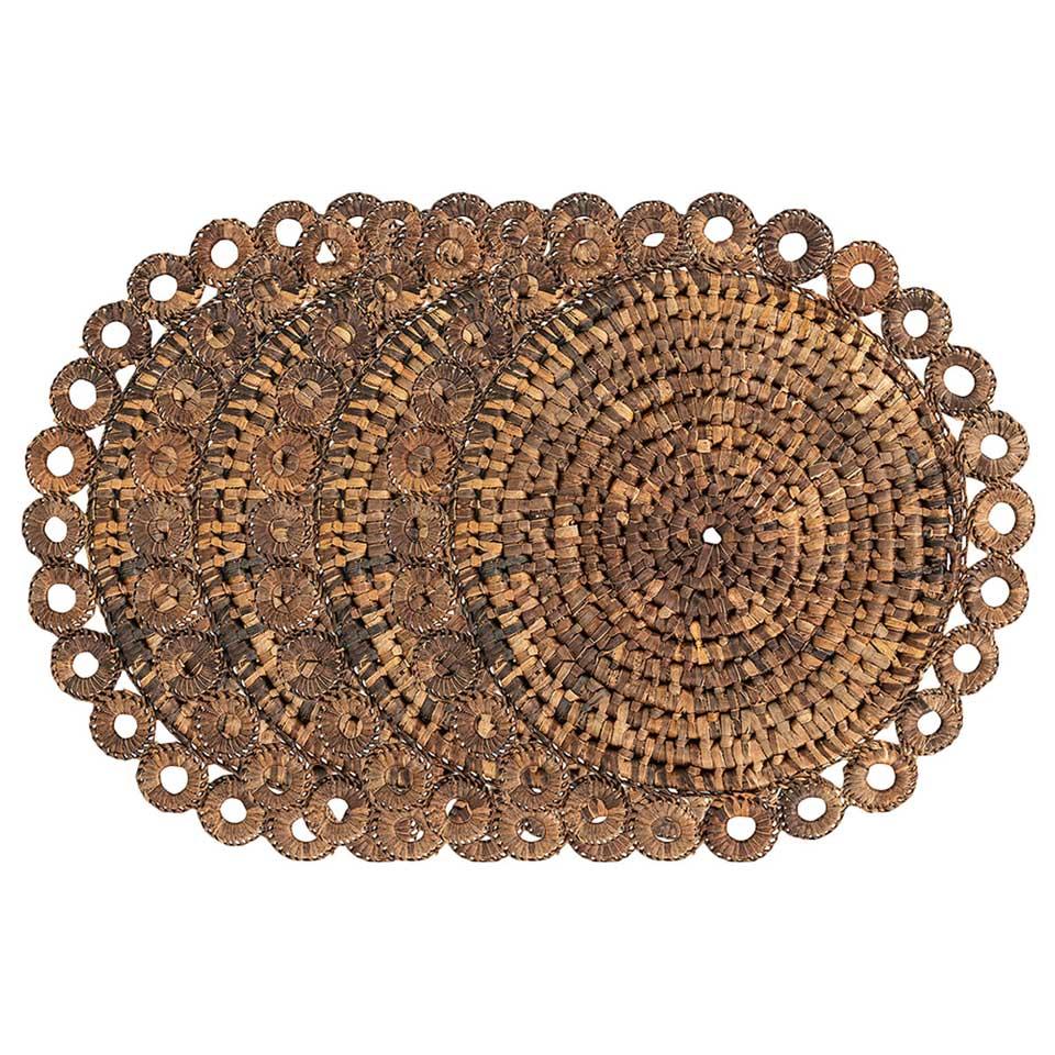 Rustic Ring Set/4 - Natural