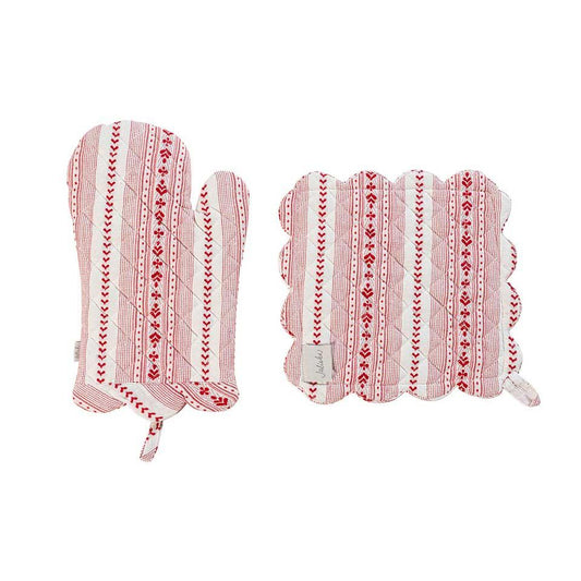 Oven Mitt and Pot Holder Set/2pc - Red