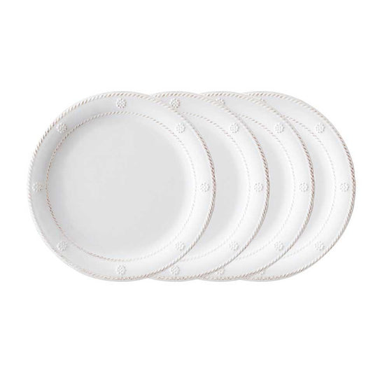 Dessert/Salad Plate Set/4 - Whitewash