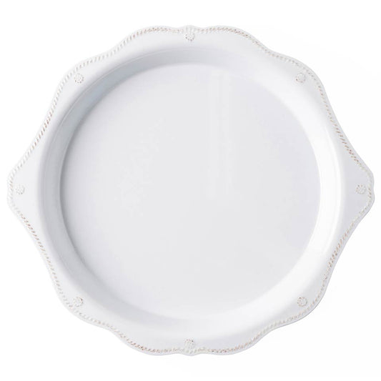 17" Round Platter - Whitewash