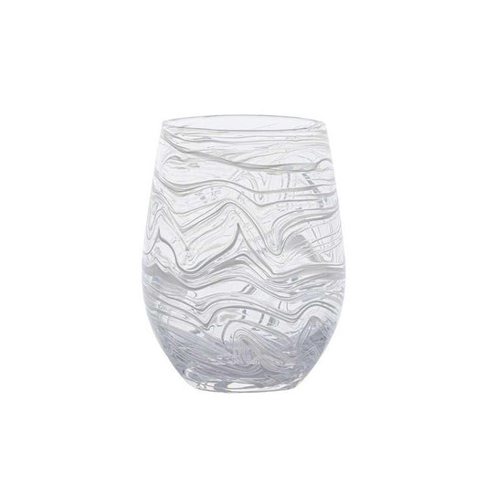 Stemless Wine Glass - White