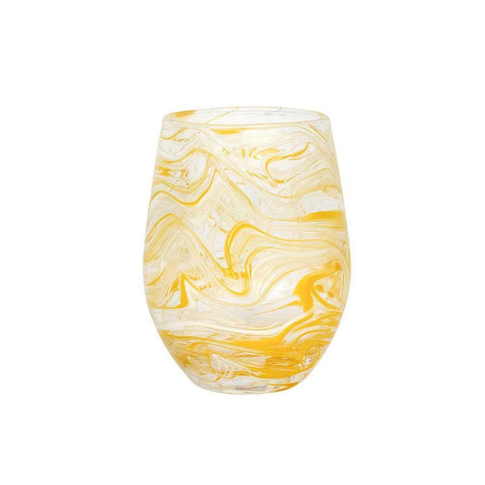 Stemless Wine Glass - Yellow