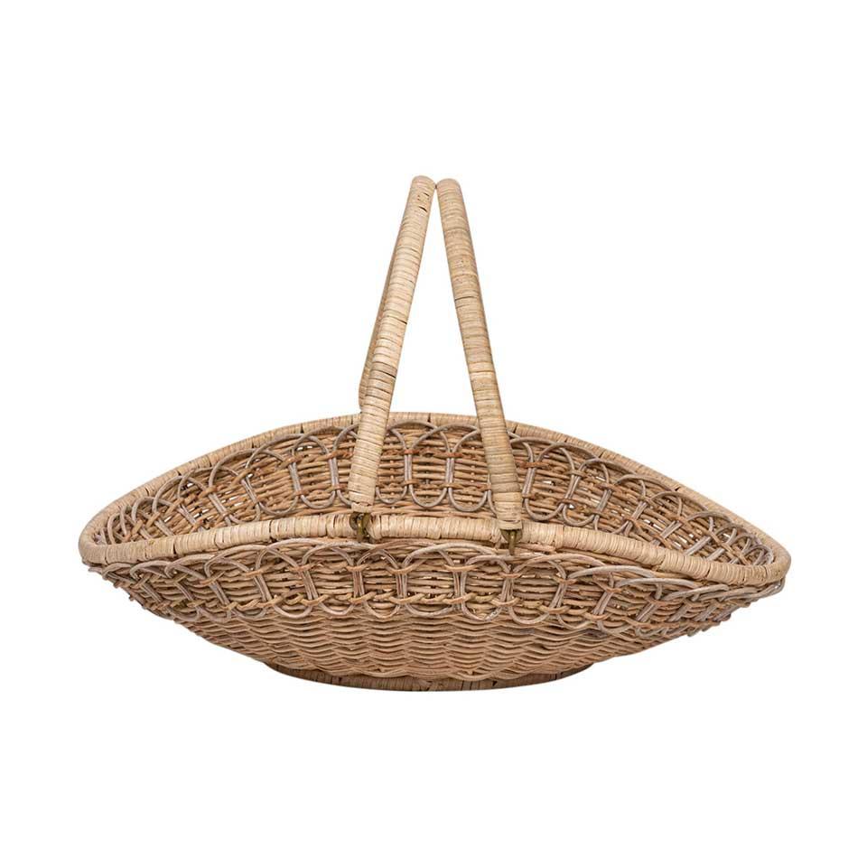 Gathering Basket - Whitewash