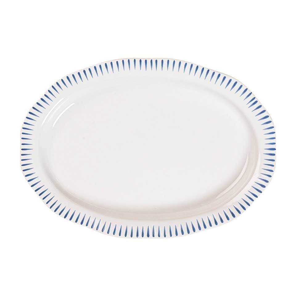 17" Serving Platter - Delft Blue