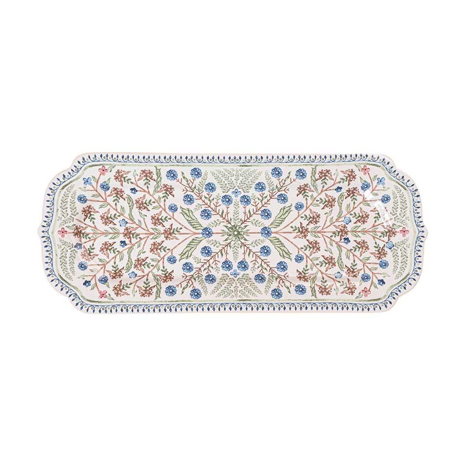 15“ Hostess Tray - Chambray