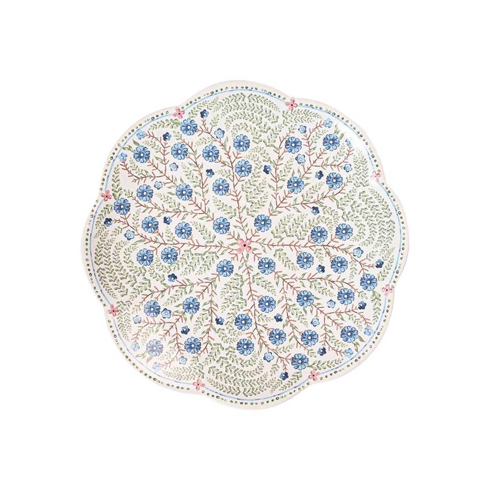 Scalloped Dessert/Salad Plate - Chambray