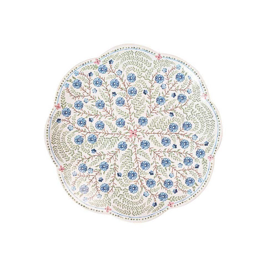 Scalloped Dessert/Salad Plate - Chambray