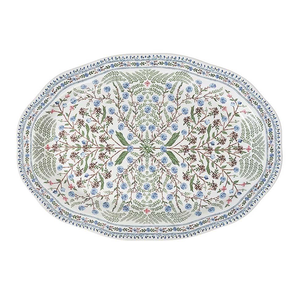 17" Platter - Chambray