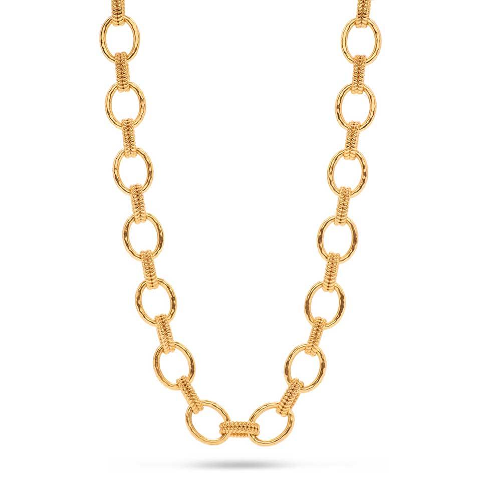 Regal Link Necklace, 16" - Gold