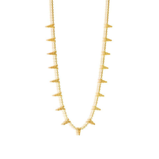 Ra Necklace, 16" - Gold