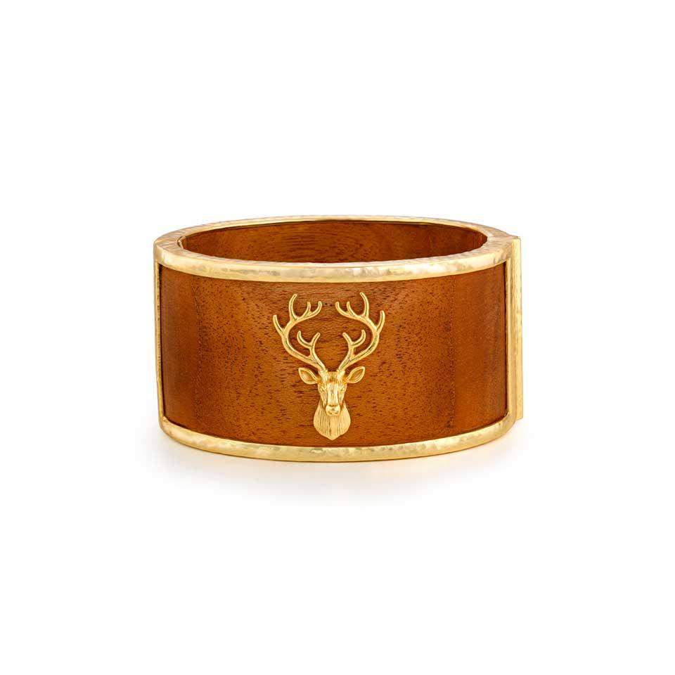 Stag Bangle - Teak