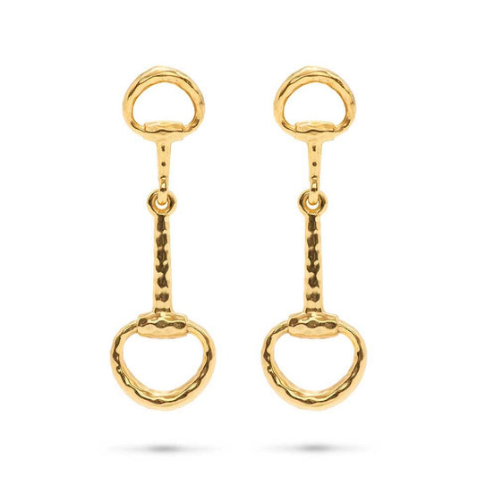 Snaffle Bit Earrings - Gold
