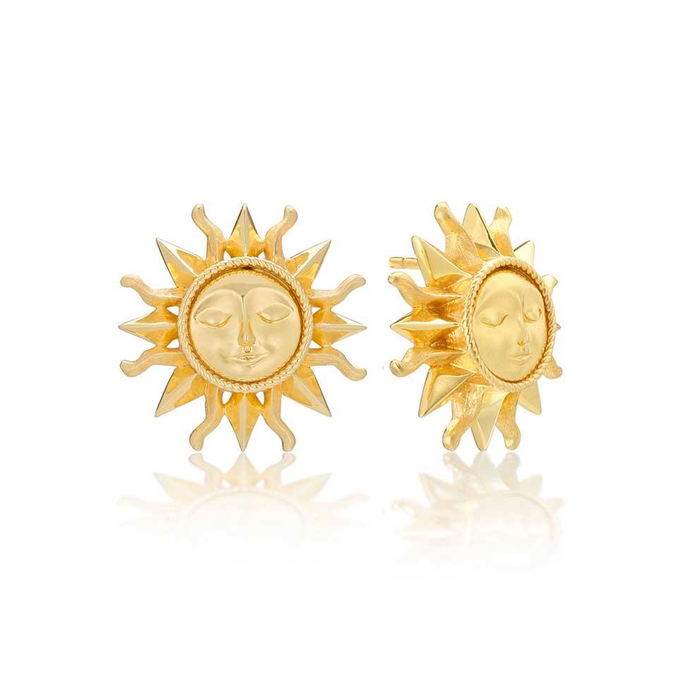 Stud Earrings - Gold