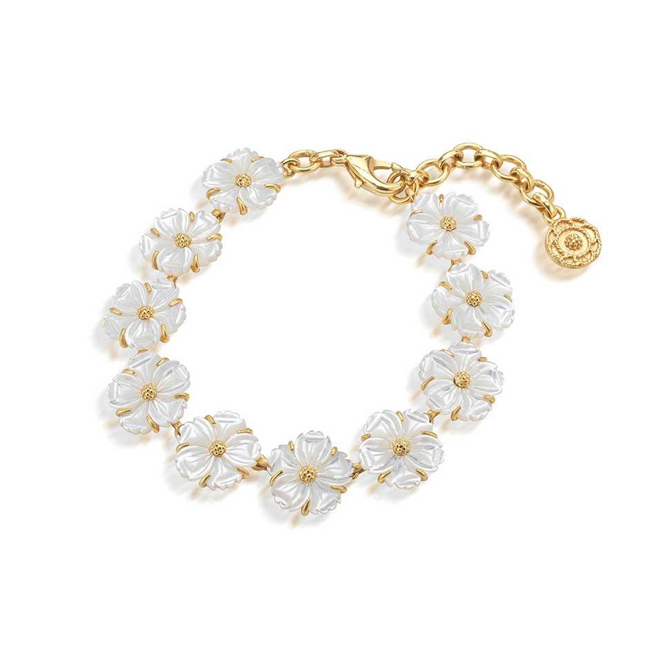 Petite Riviere Bracelet, 7" - MOP