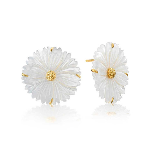 Blossom Stud Earrings - MOP