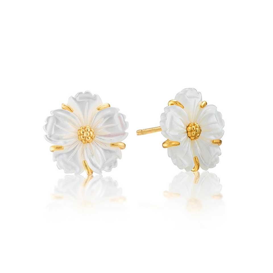 Petite Stud Earrings - MOP