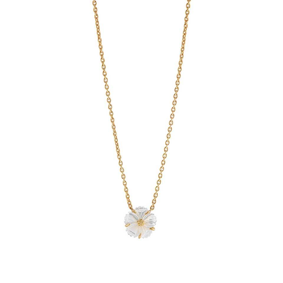 Petite Station Necklace, 16" - MOP