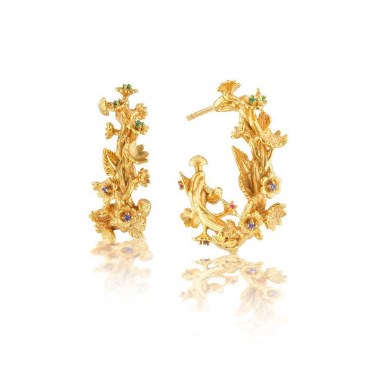 Small Hoop Earrings - Gold