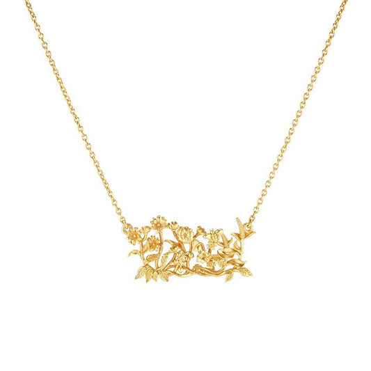 Cluster Necklace, 16" - Gold