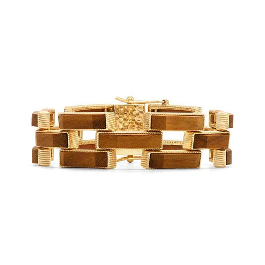 Link Bracelet, 7.5" - Teak