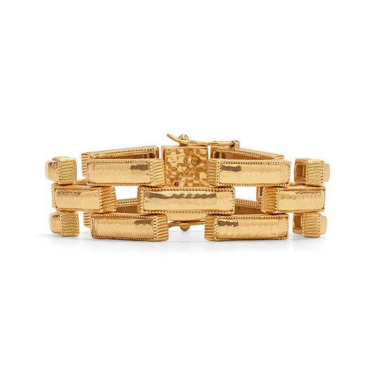 Link Bracelet, 7.5" - Gold