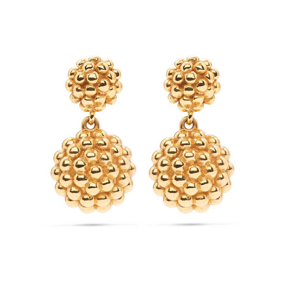 Double Drop Earrings - Gold