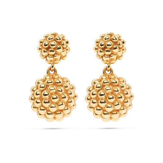Double Drop Earrings - Gold
