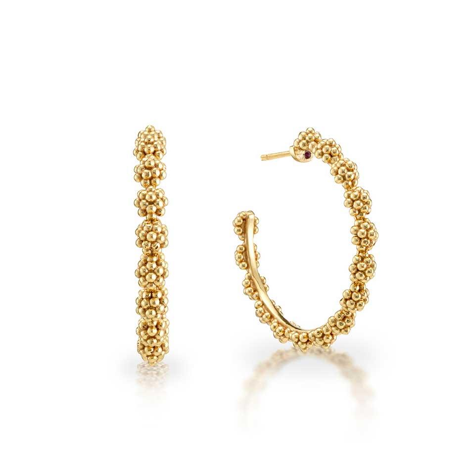 Icon Medium Hoop Earrings - Gold