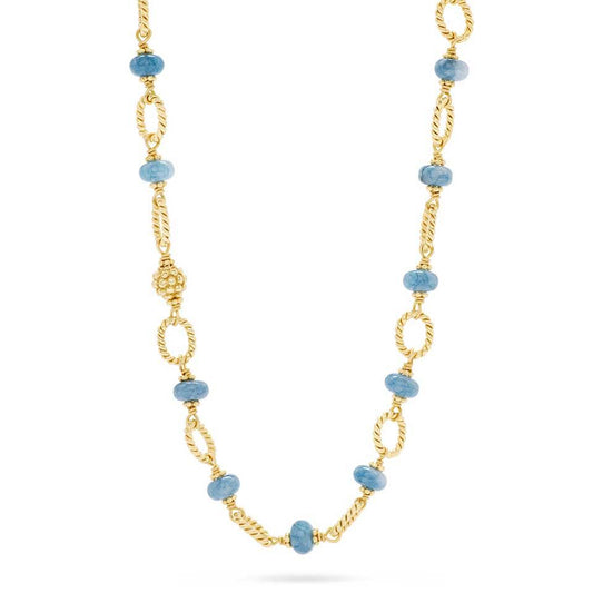 Bead Chain, 24" - Ocean Jade