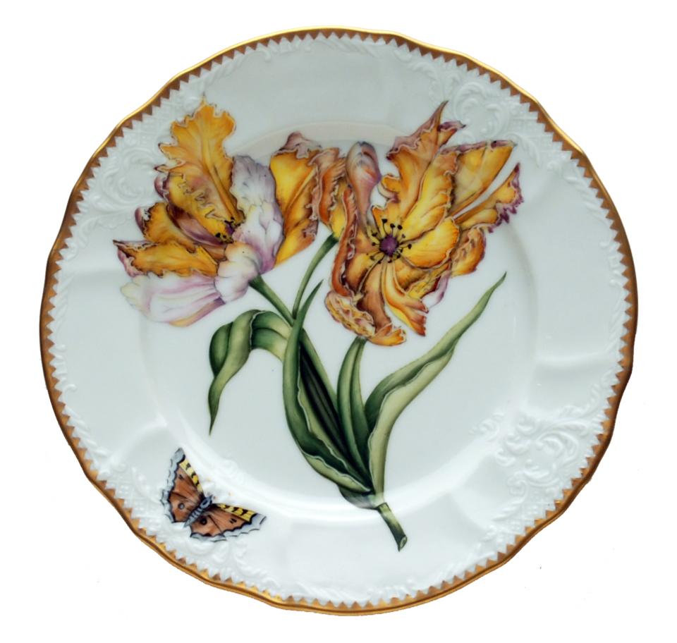 Double Tulip Light Salad Plate