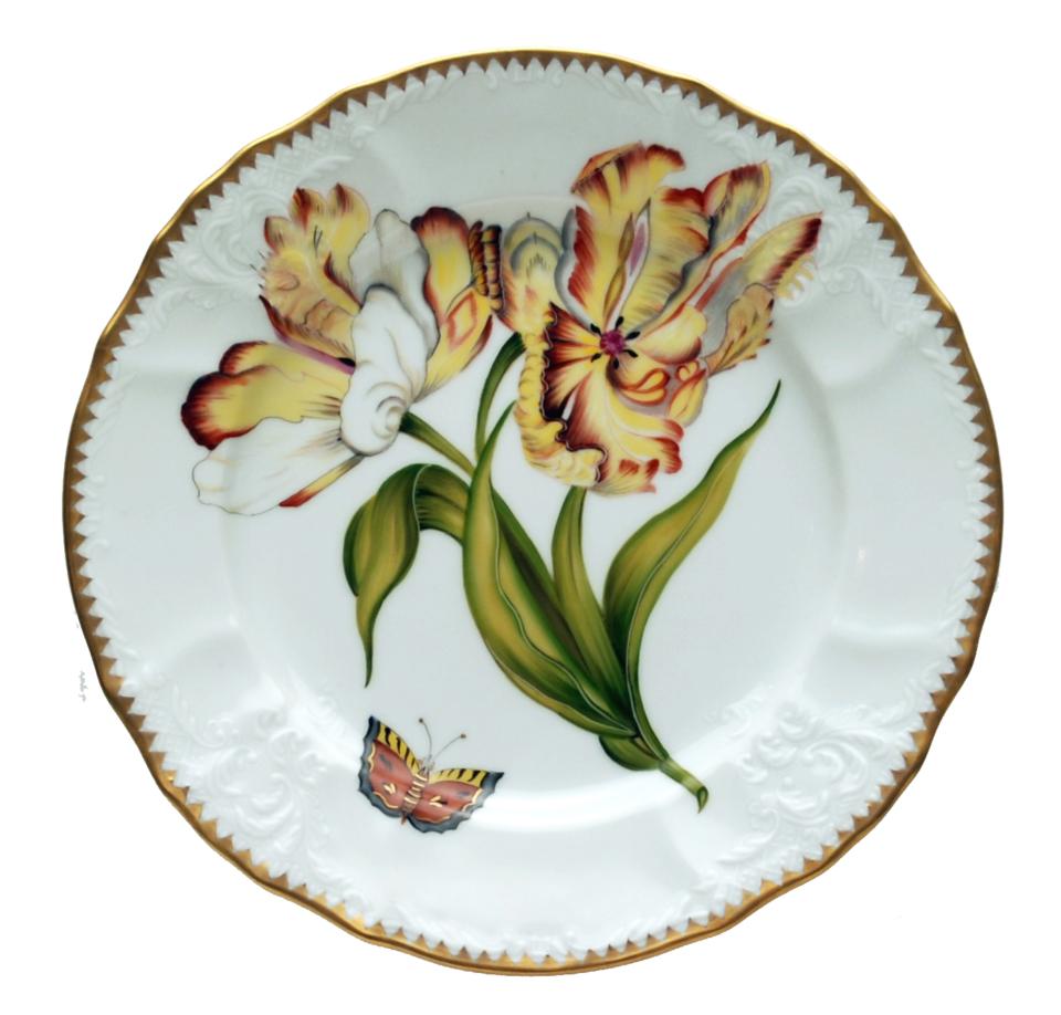 Double Tulip Salad Plate
