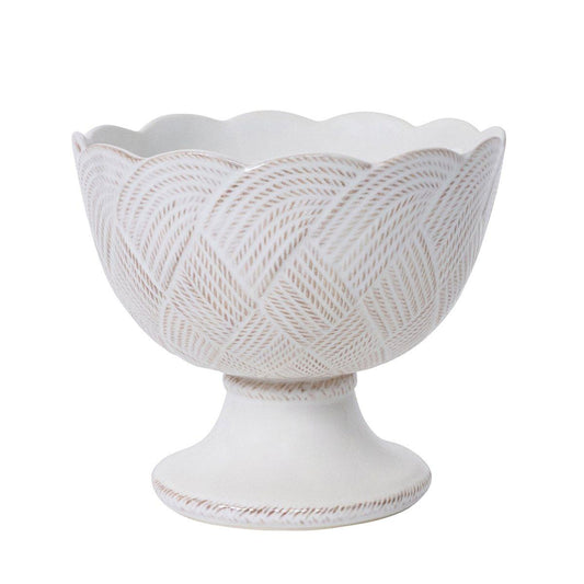 Footed Bowl - Whitewash