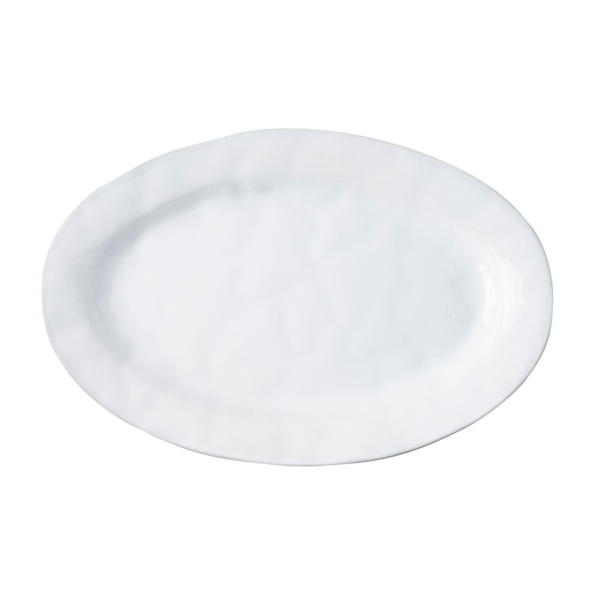 15" Oval Platter - White Truffle