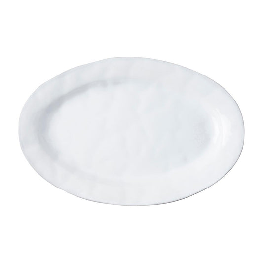 15" Oval Platter - White Truffle