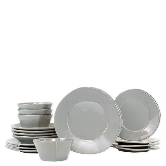 Gray Sixteen-Piece Place Setting