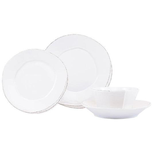 White Four-Piece Place Setting