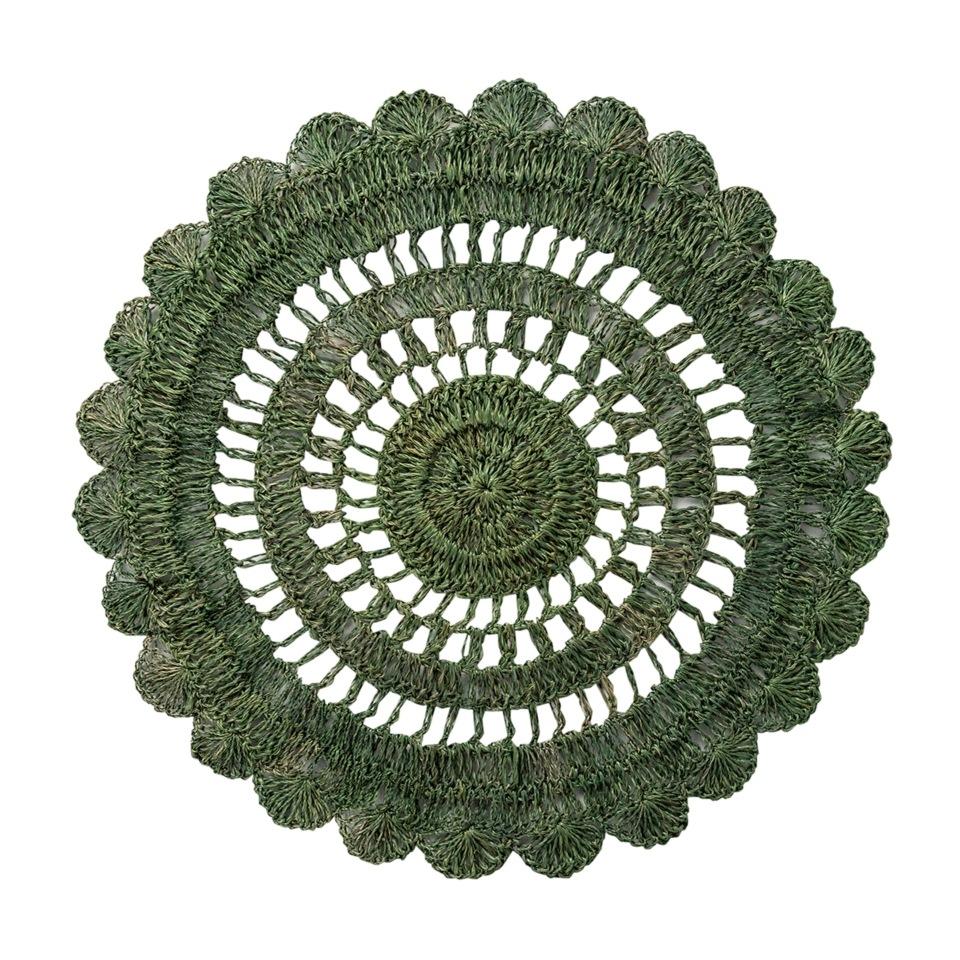 Macrame Placemat - Green