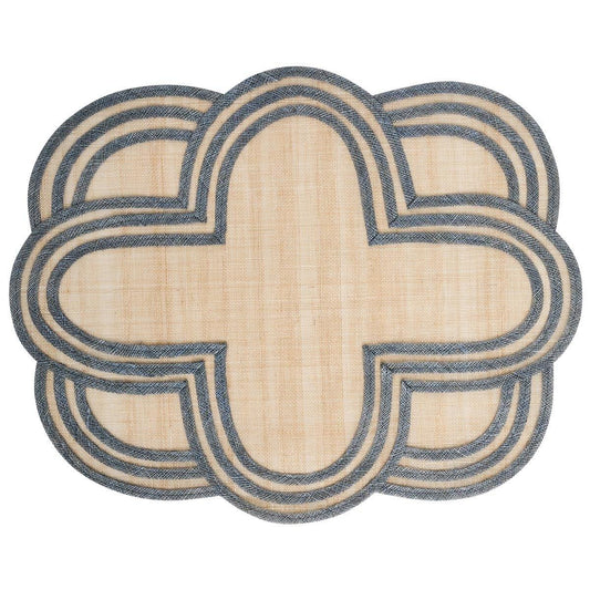 Scallop Stripe Placemat - Chambray