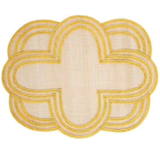 Scallop Stripe Placemat - Sunshine