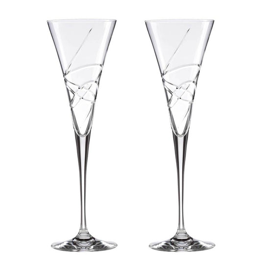 2-piece Crystal Toasting Flute Set